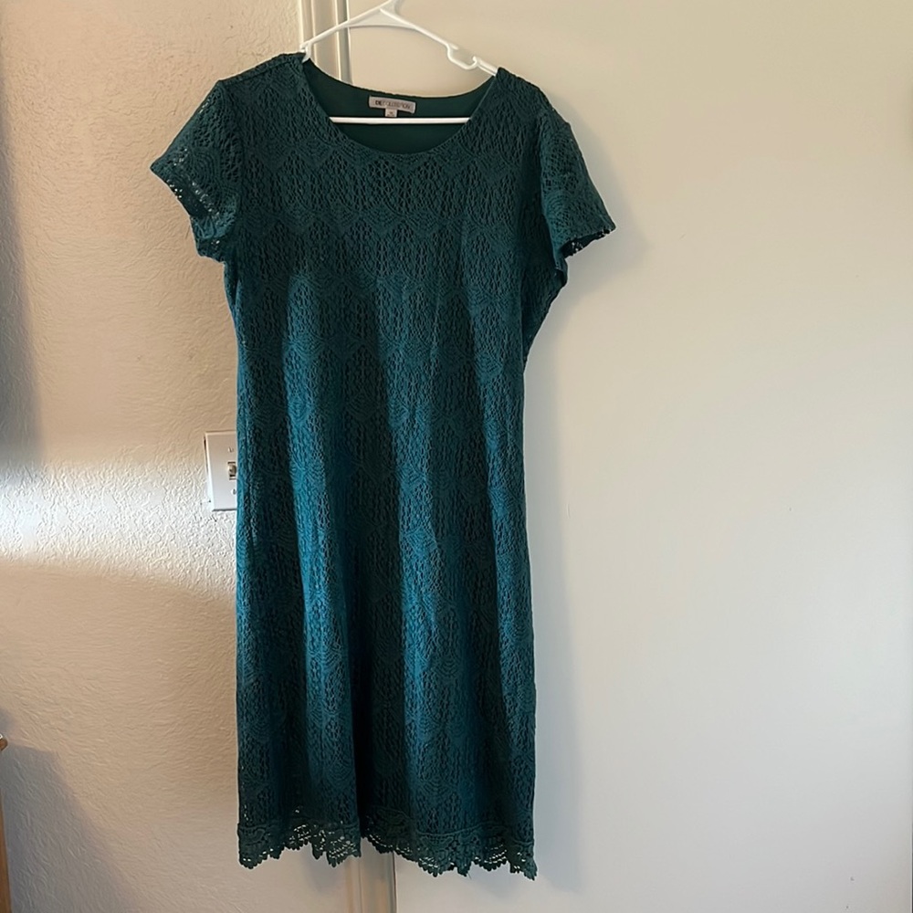 Emerald green dress